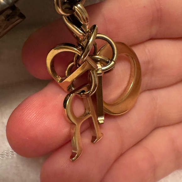 RARE Dior Gold Micro Cannage Lady Dior Metallic Patent Leather Card Holder - Picture 11 of 12